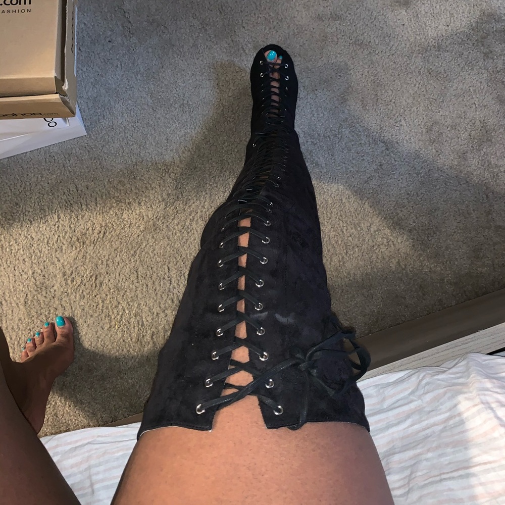 Bebe thigh high boots